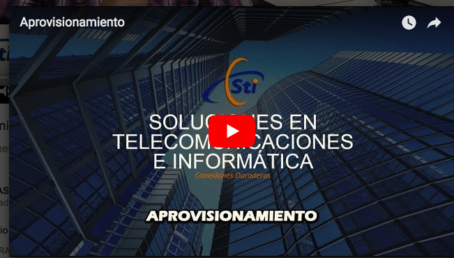 Vídeo de Aprovisionamiento de Servicios